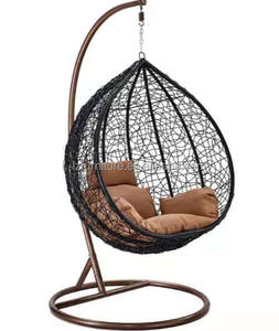 Fauteuil suspendu en rotin en forme d'œuf pour jardin, balançoire de patio en osier pour l'extérieur, vente en gros - Product Image 1