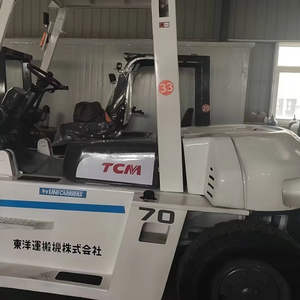 Gebruikt <span class=keywords><strong>TCM</strong></span> FD70 7 <span class=keywords><strong>TON</strong></span> dieselheftruck drietrapsmast 1020x100x1000 vorkafmetingen 1000mm laadcentrum Japanse oorsprong 2240mm - Product Image 3