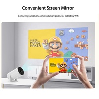 Projecteur Mini LCD Intelligent Android 11.0 d'Extérieur, Cinéma Maison Portable Auto HD, Projecteurs Vidéo Mini 4K