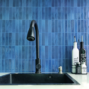 Nhà máy Outlet đá cẩm thạch màu xanh Peel và Stick gạch đá cẩm thạch dính trên gạch backsplash với trắng vữa cho nhà bếp trang trí nội thất - Product Image 6