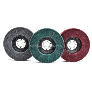 <span class=keywords><strong>Disque</strong></span> de polissage vertical non tissé de qualité supérieure 115x22mm, roue à lamelles de 4,5 pouces pour le polissage des métaux – Vente chaude - Product Image 2