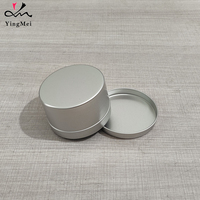 Vente en gros de boîtes en métal rondes vides argentées de 220ml avec couvercle coulissant Boîtes à bougies Emballage de thé Boîte-cadeau en aluminium