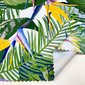Tessuto Spandex in <span class=keywords><strong>poliestere</strong></span> stampato tropicale ad alta elasticità morbida e traspirante a 4 vie per costumi da bagno Lingerie vestito Tricot - Product Image 3