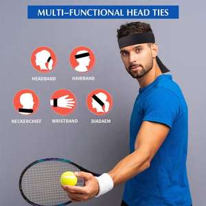 スポーツヘッドバンドジムランニングテニスフットボールメッシュファブリックドライタイフィットスウェットバンドカスタム忍者ヘッドバンドプリントロゴバスケットボール - Product Image 5