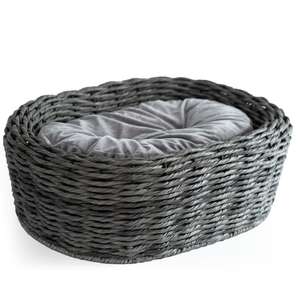 Maßgefertigtes Indoor-Hundebett aus Rattan, Komfortables Umweltfreundliches Weidenbett für Katzen und Haustiere - Product Image 6