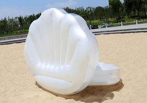 OEM venta al por mayor de PVC inflable Ride-ons agua piscina flotador inflable mar Shell piscina flotador con perla - Product Image 6