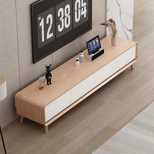 <span class=keywords><strong>Meuble</strong></span> <span class=keywords><strong>TV</strong></span> sur pied en bois massif de luxe, anti-poussière, moderne, avec rangement, console gain de place, meubles de salon, téléviseurs - Product Image 4