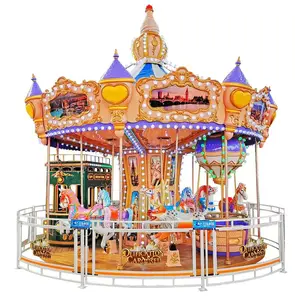 Dijual Carousel besar taman hiburan kuda Carousel listrik taman kota taman anak-anak