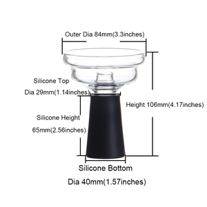 Dispositif de gestion de la tête de buse en verre borosilicaté moderne, adaptateur en silicone <span class=keywords><strong>isolé</strong></span> miroir, portable et écologique - Product Image 5