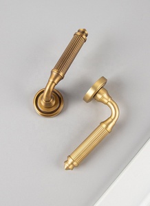 Hot bán khách sạn nhà Vàng Antique Brass Màu cà phê cửa gỗ câm cửa từ khóa xử lý thiết lập - Product Image 5