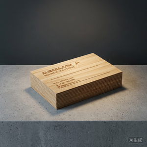 Wooden Business Card <b>Box</b> Solutions Natural Wood Finish RFID Solutions F08 13.56 MHz Company Name Card - Product Image 2