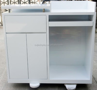 Comptoir de caisse en bois durable pour magasin, bureau, entreprise, réception, bar ou consultation