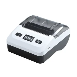 Impressora de etiquetas 2 em 1 para supermercado, etiqueta térmica de 3 polegadas, bilhete de 80 mm, mini-impressora