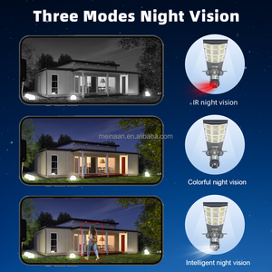 OEM V380 Pro macchina fotografica senza fili WiFi PTZ a energia solare da esterno 3 obiettivi CCTV sicurezza 4G Sim Card solare lampione - Product Image 6