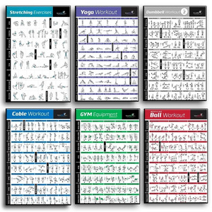 <span class=keywords><strong>Peinture</strong></span> sur toile décorative Fitness essentials Bodybuilding Training Sport Fitness Chart Print poster Gym Dumbbell Yoga Art Wall - Product Image 1