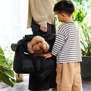 Beste Flug gesellschaft genehmigt schwarz weichen Flug kleinen Hund Haustier Träger Einkaufstasche für Flugzeug Auto Motorrad Reisen - Product Image 2