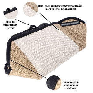 성인용 맞춤형 황마 바이트 슬리브 야외 훈련 애완 동물 훈련 용품 - Product Image 1