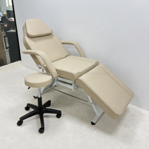 Conjunto Moderno y Duradero de Muebles de Cuero para Salón de Belleza con Camilla, Taburete, Carrito Facial, Camilla para Spa y Silla de Tatuajes - Product Image 6