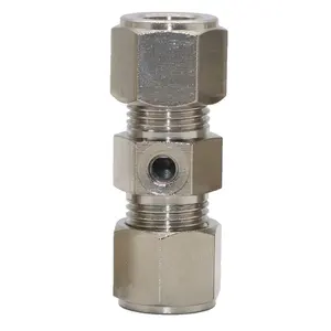 ZM Spray nozzle brass nickel plated straight joint with one nozzle hole for water fog mist system hose