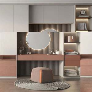 Bedroom Makeup <b>Dresser</b> With <b>Mirror</b> Luxury Dressing Table - Product Image 5