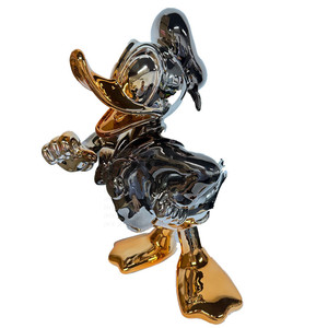 40cm grandeur nature Electroplated Scrooge Mcduck Canard Sculpture Noël pour Pop Art pour <span class=keywords><strong>Monopoly</strong></span> Modèle Fibre de Verre Résine Artisanat - Product Image 1