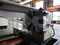 Tour CNC horizontal robuste DECHANG CAK6180 avec commande GSK, alésage de broche 105 mm pour l'usinage d'arbre, de tuyau et de bride