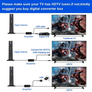 <span class=keywords><strong>Antena</strong></span> de TV Interior TIANJIE para Smart TV, Largo Alcance, HD Digital, <span class=keywords><strong>Cable</strong></span> de 5m con Amplificador para Canales Locales, Compatible con <span class=keywords><strong>4K</strong></span> 1080P - Product Image 5