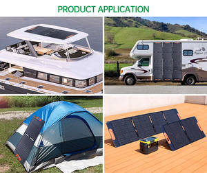 Panneaux solaires portables pliables Shine 100w 200w 300w 400W 18V 24V Panneaux photovoltaïques solaires pour la maison, le <span class=keywords><strong>balcon</strong></span>, la <span class=keywords><strong>tente</strong></span>, le toit, le camping - Product Image 5