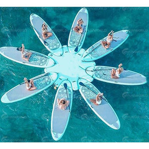 Custom Inflatable Stand up <strong>Paddle</strong> Board Round Island Trainer Water Floating <strong>Pontoon</strong> Fitness Platform Sup Yoga Deck Dock - Product Image 6