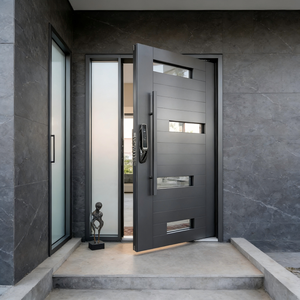 Portes d'entrée personnalisables en aluminium blindées <span class=keywords><strong>avec</strong></span> portes principales antivol - Product Image 5
