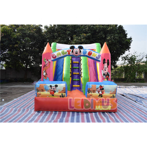 Casa de rebote inflable tobogán de agua Combo comercial castillo hinchable <span class=keywords><strong>Mickey</strong></span> tobogán seco inflable CASTILLO DE SALTO para niños - Product Image 6