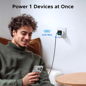 Compact Light-Weight Pocket QC3 <b>USB</b>-<b>C</b> Type-<b>C</b> for Sumsung Certificated PD 45W Fast Charger with US <b>Plug</b> Portable - Product Image 3
