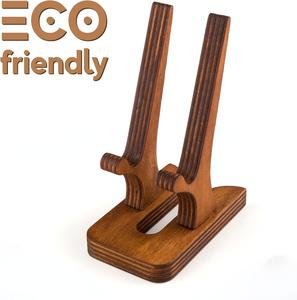 Support de téléphone en bois personnalisable Compact et pratique de haute qualité et durable Facile à charger économise de l'espace - Product Image 3