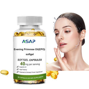 Cápsulas de Gel Suave de Aceite de Onagra Natural OEM/ODM, Suplemento Herbal para Adultos, Grado Alimenticio, Certificado ISO9001/Halal/Kosher - Product Image 1