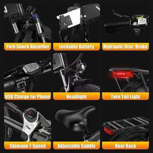 Entrepôt UE VITILAN V3 2.0 Vélo électrique Vélo électrique urbain 48V 13AH Batterie au lithium Vélo électrique urbain rapide Vélo électrique de montagne pour adultes - Product Image 3