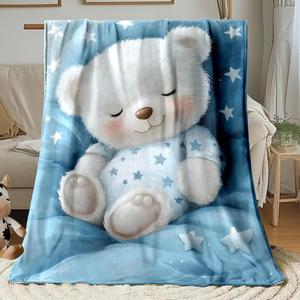 <b>Pink</b> Velvet Bunny Diamond Flannel <b>Blanket</b> <b>Throw</b> <b>Blanket</b> Nap <b>Blanket</b> Breathable Skin Friendly for Travel Camping Custom Print - Product Image 2