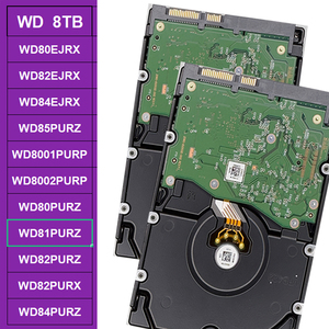 WD81PURZ Disco Rigido Viola 8TB SATA 6Gb/s 5400RPM 256MB Cache 3.5 Pollici per Sistemi di Videosorveglianza NVR DVR 24/7 - Product Image 1