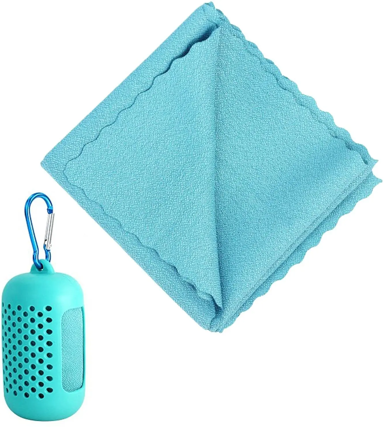 Light Small Microfiber Towel Sports Travel Beach Towel Quick-Drying Super Absorbent for Camping Backpack Gym Running Outdoor