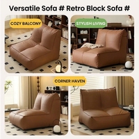 Fauteuil paresseux individuel Caterpillar, modèle populaire, inclinable, style Tatami, design industriel, rembourré en coton, petit, pour salon