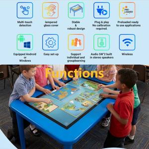 Table tactile interactive <span class=keywords><strong>de</strong></span> 43 pouces, table <span class=keywords><strong>de</strong></span> jeu et d'étude intelligente pour enfants avec système Android - Product Image 3