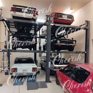 Elevador Hidráulico para Estacionamiento <span class=keywords><strong>de</strong></span> Autos Cherish CHFL4-3 <span class=keywords><strong>de</strong></span> 3 Niveles y 4 Postes con Capacidad <span class=keywords><strong>de</strong></span> 2000 kg por Nivel para 3 Autos, Ideal para <span class=keywords><strong>Concesionarios</strong></span> y Almacenamiento - Product Image 2