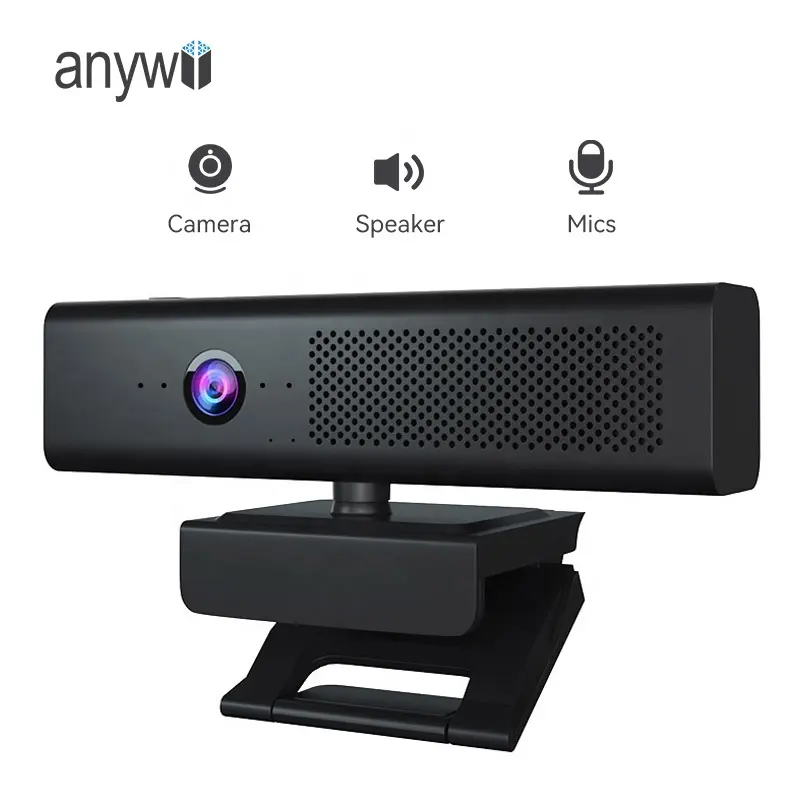 Anewii กล้องเว็บแคมพร้อมไมโครโฟนในตัว, กล้องเว็บแคม HD 1080P กล้องประชุมเว็บแคมสำหรับหน้าจอสัมผัสอัจฉริยะแบบโต้ตอบ