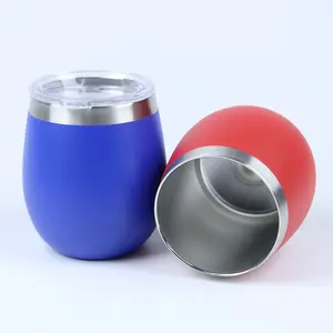 Double Wall Wine Tumbler 304 Stainless Steel thermos egg cup Custom Logo and Color Thermos flask