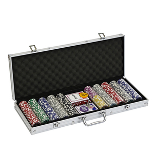 Ensemble de 500 <span class=keywords><strong>jetons</strong></span> de <span class=keywords><strong>poker</strong></span> avec étui de transport en aluminium, <span class=keywords><strong>jetons</strong></span> de <span class=keywords><strong>poker</strong></span> personnalisés de 11,5 g avec numéros, jeux de Texas Hold'em et de Blackjack - Product Image 3