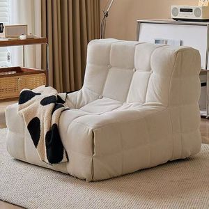 Fauteuil de relaxation moderne sans cadre en tissu velours côtelé entièrement rembourré pour salon et chambre - Product Image 2