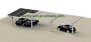 Mọi thời tiết đơn bài năng lượng mặt trời carport cài đặt hệ thống Thành phần hợp kim nhôm cho hiệu suất lâu dài - Product Image 5