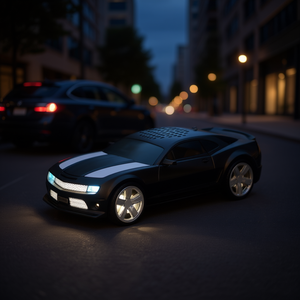 Haut-parleur Bluetooth portable American Race Car Coupe avec lumières LED pour appareils universels - Product Image 2