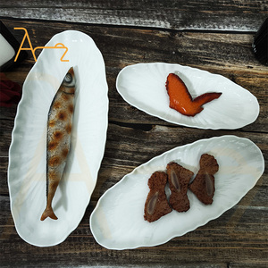 Offre spéciale <span class=keywords><strong>Plateau</strong></span> <span class=keywords><strong>de</strong></span> service ovale givré gaufré Sushi Poisson Fruits <span class=keywords><strong>de</strong></span> <span class=keywords><strong>mer</strong></span> Dessert Salade <span class=keywords><strong>de</strong></span> fruits Assiette à dîner en céramique Vaisselle <span class=keywords><strong>de</strong></span> restaurant - Product Image 3