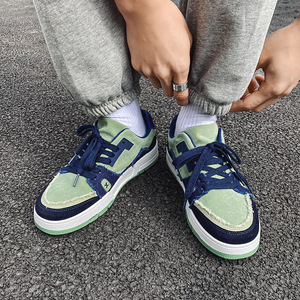 Venta Directa de Zapatos Deportivos de Lona para Hombre, Transpirables, con Malla de Color, para Actividades al Aire Libre, Skateboard, Caminar, Estilo Harajuku - Product Image 2