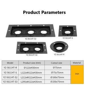 <span class=keywords><strong>Spot</strong></span> encastré anti-éblouissement réglable Mr16 Mr11 <span class=keywords><strong>GU10</strong></span> 75mm, boîtier de downlight encastré <span class=keywords><strong>sans</strong></span> cadre - Product Image 2